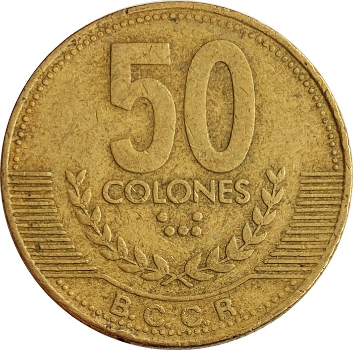 50 колонов 1999 Коста-Рика