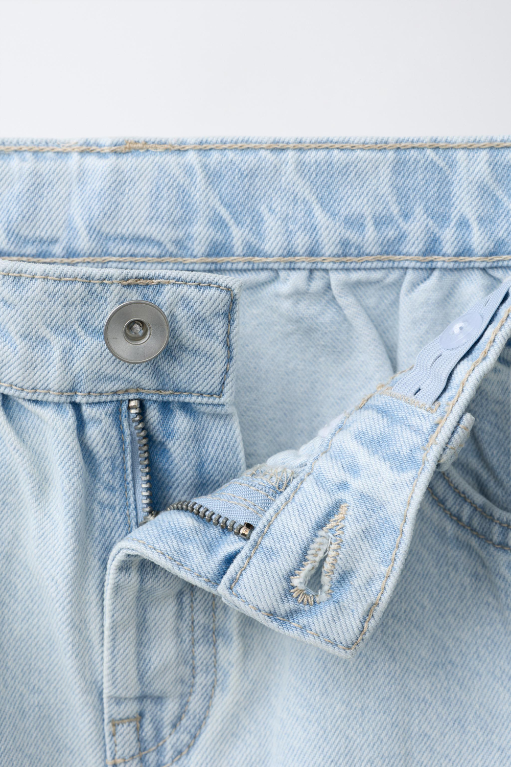 ZARA ДЖИНСОВАЯ ЮБКА, ГОЛУБОЙ