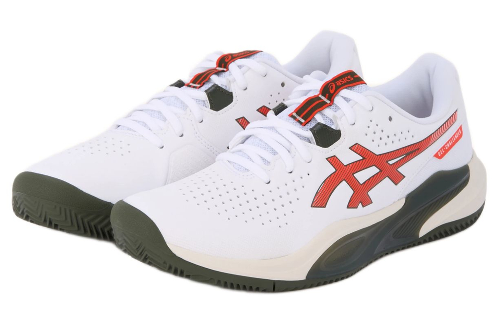 Теннисные кроссовки Asics Gel-Challenger 15 Clay - white/cherry tomato