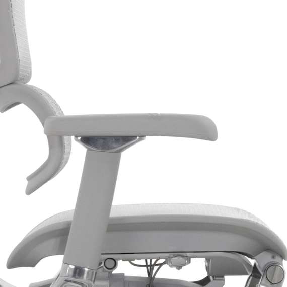 Кресло FALTO Ergohuman Elite 2 с подножкой ( серый каркас /сетка светлаяT-168-B2 Natural)