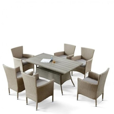 Набор мебели на дачу AFM-195-6Pcs Beige (6+1)