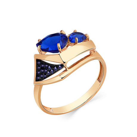 Кольцо из золота 585 пробы с Сапфиром