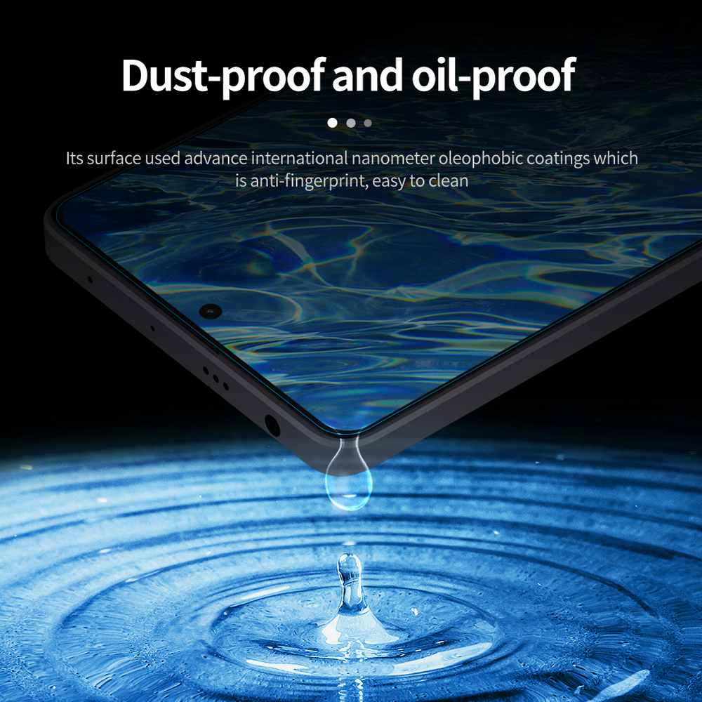 Защитное стекло с прозрачными рамками от Nillkin для Xiaomi Redmi Note 12 Turbo и Poco F5, серия H+Pro Anti-Explosion Glass Screen Protector