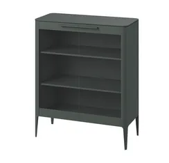 Витрина Type oak стеклянная высота 120 см (темно-серый)