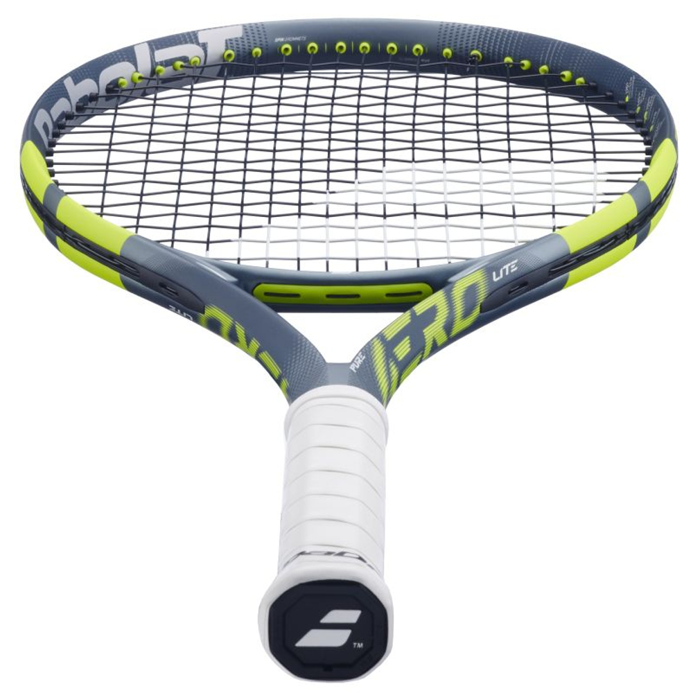 Теннисная ракетка Babolat Pure Aero Lite Gen-9 - metallic dark forest/yellow + Струны