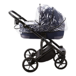 Детская коляска Adamex Marco 2 в 1 GA09 (Т. СИН ТК.+ Т.СИН ПЕРЛ КОЖ. ОТДЕЛКА)