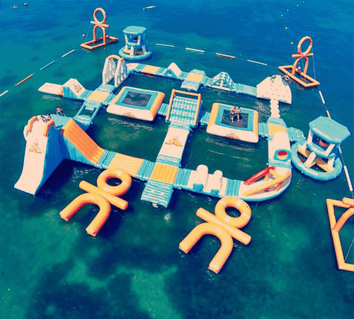 Коммерческий аквапарк на воде «Водное царство» 45×40×4 м