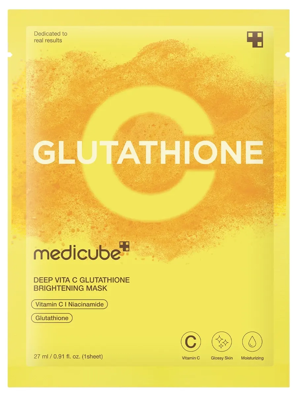 Medicube Тканевая маска с глутатионом для ровного тона и сияния кожи Deep Vita C Glutathione Brightening Mask 27 гр