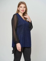 Блузка нарядная люрекс и шифон