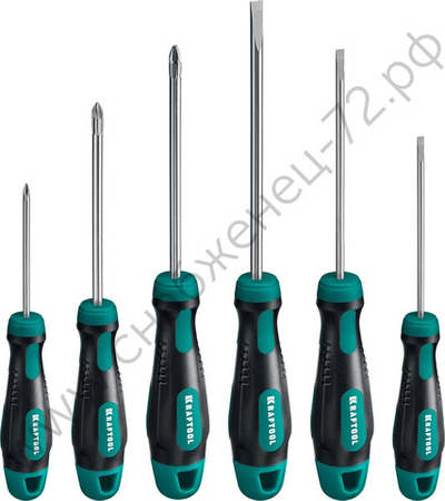 KRAFTOOL Х-Drive-6 6 шт, Набор отверток (250081-H6)