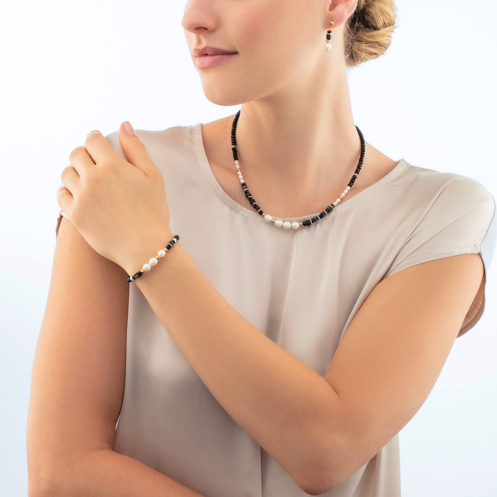 Серьги Coeur de Lion Black-White 1132/21-1314