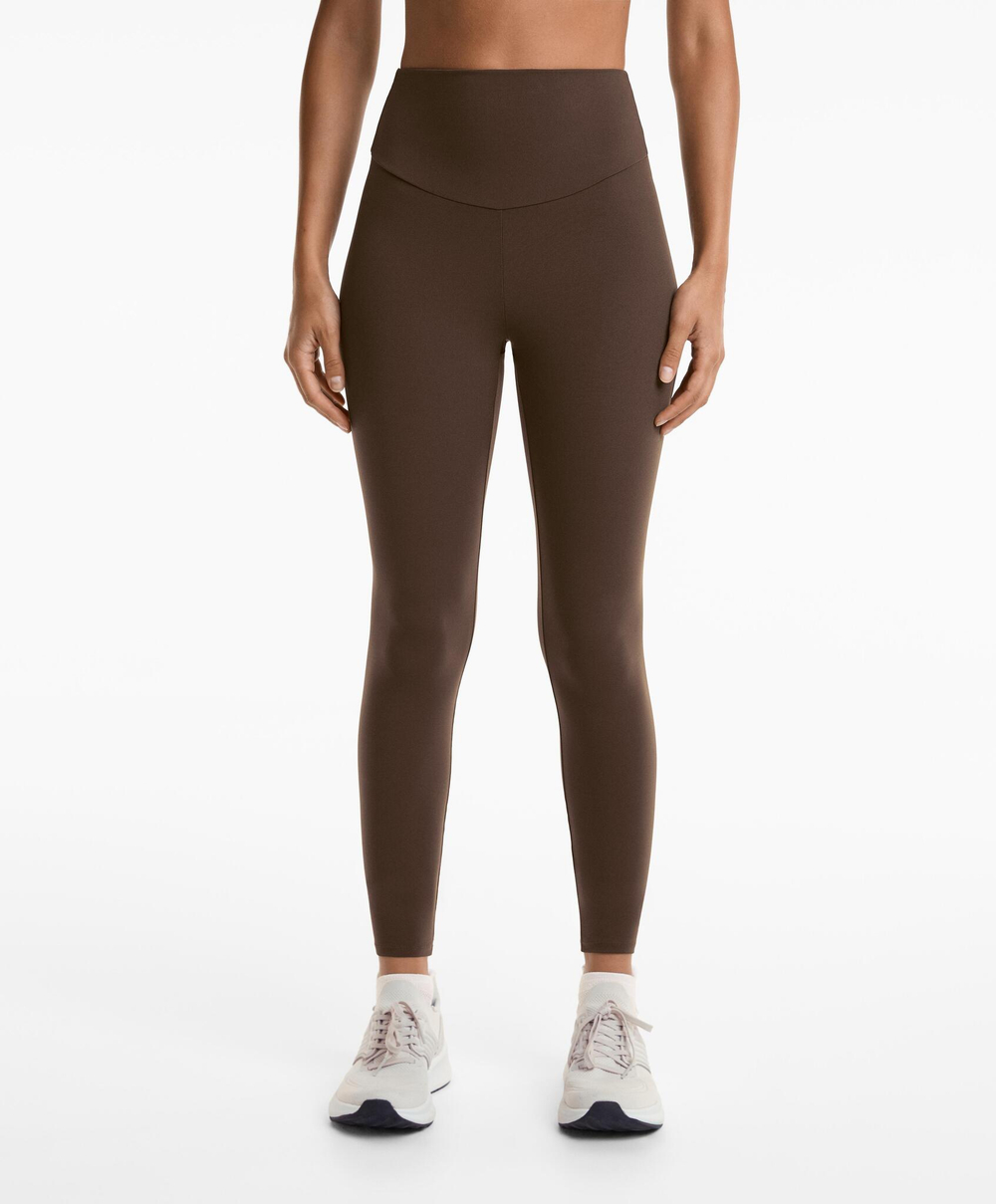 OYSHO Легинсы длиной до щиколотки Comfortlux с высокой посадкой, темно-коричневый