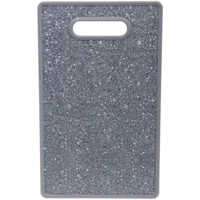 Доска разделочная пластиковая «Каменная крошка» 22*37см, серая