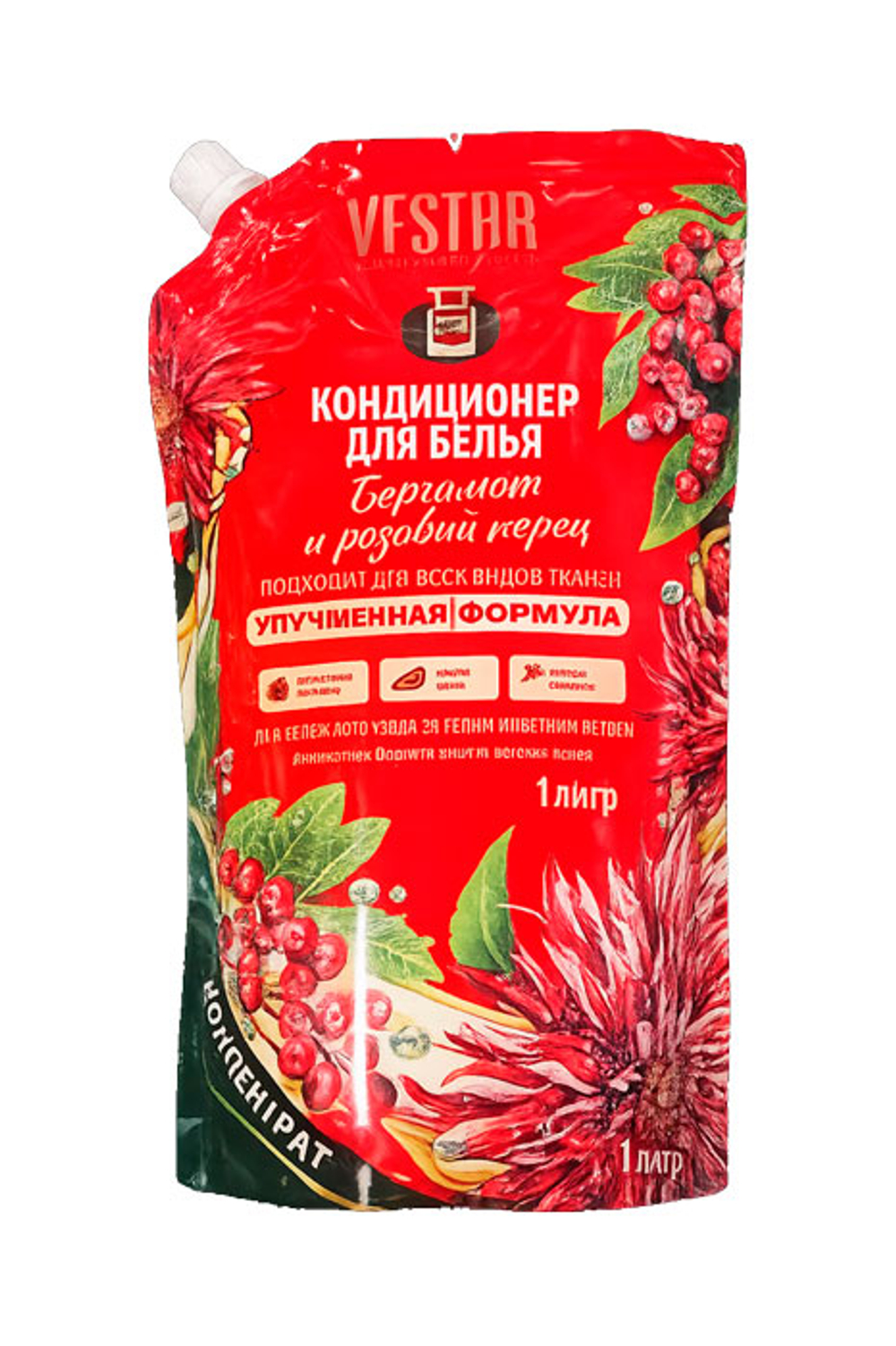 Кондиционер  для белья  бергамот и розовый перец 1,0л 2054