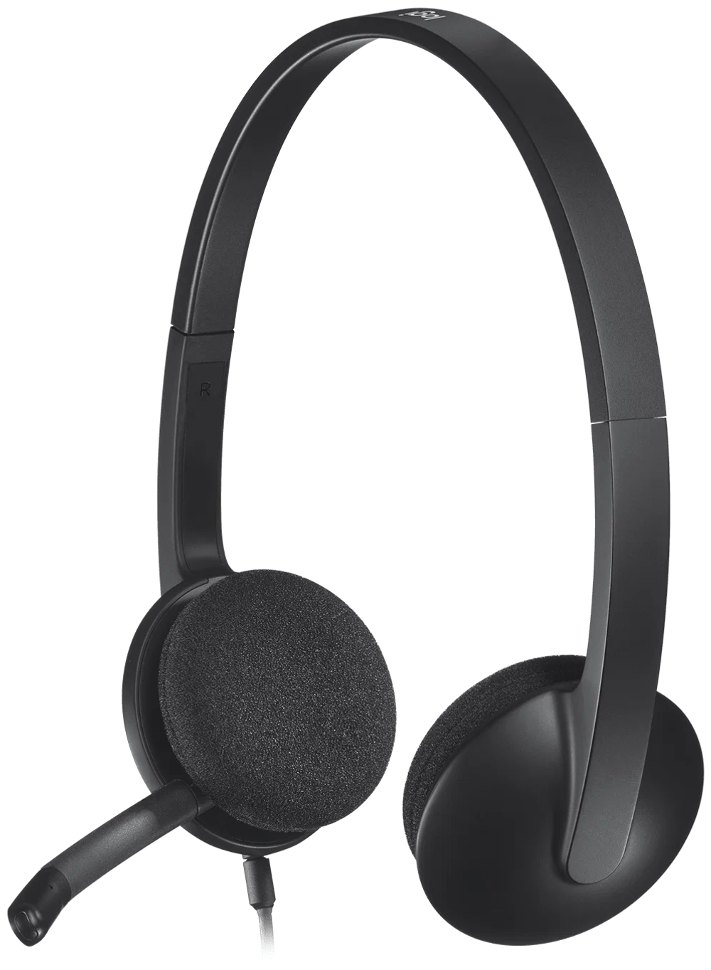 Компьютерная гарнитура Logitech USB Headset H340, черный