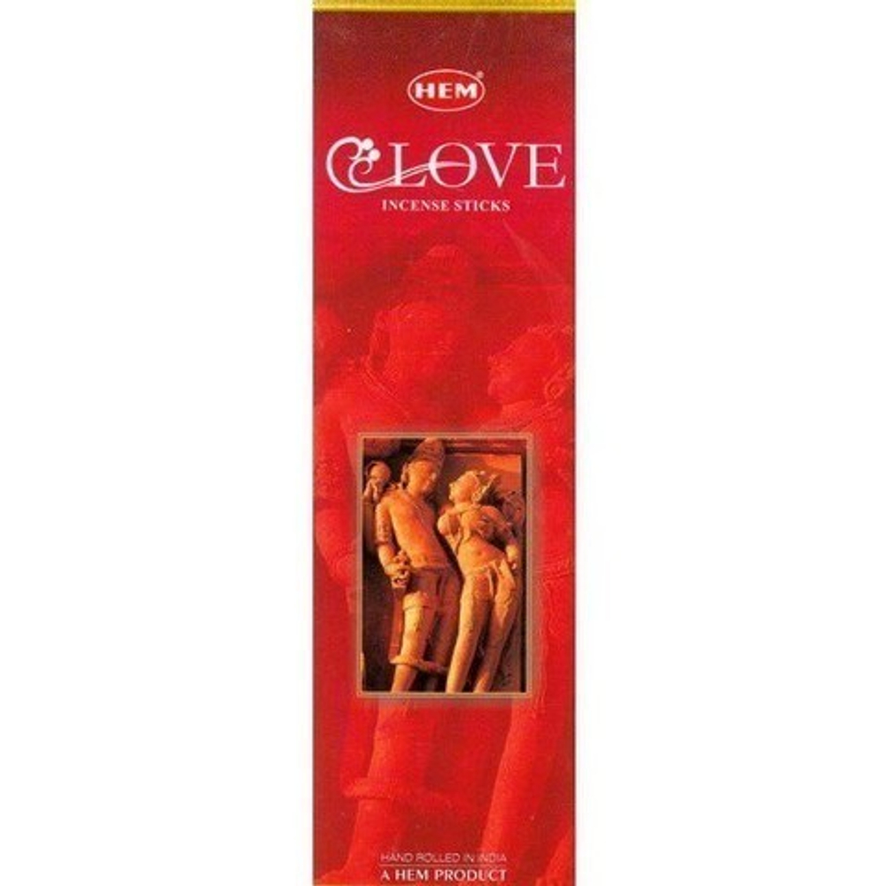 HEM Love шестигранник Благовоние Любовь (пачули, афродезия, шоколад, ваниль)