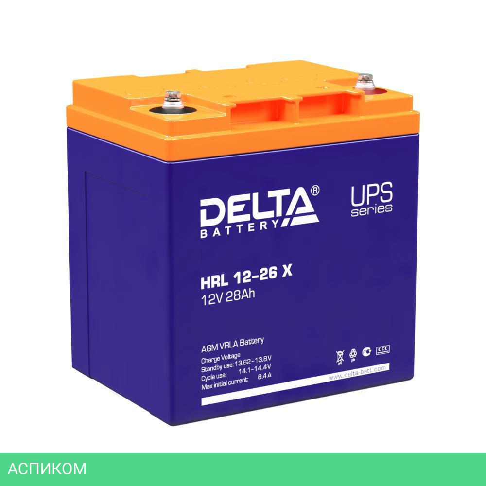 Аккумулятор для ИБП Delta HRL 12-26(X)