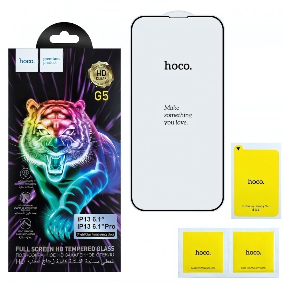 Защитное стекло G5 Hoco для iPhone 13 Pro Max на полный экран, 012052