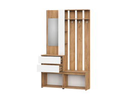 Прихожая Некст 1 Дуб Золотой/Белый