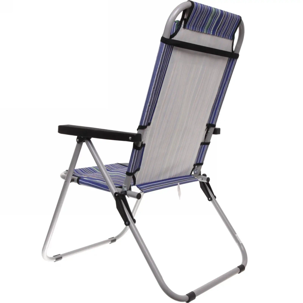 Стул 93*54*64см «Вейрона» складной, с подголовником,2 положения ДоброСад