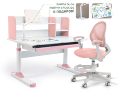 Комплект стол Argo-2 (TH-330-1) + кресло Mio Air (Y-400) розовый