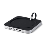 USB-Хаб-подставка Satechi для Mac mini (M1, M2 | 2020–2023) и Mac Studio (ST-ABHF) Подключение: встроенный кабель USB-C. Порты: USB-C, 3 USB-A 3.2 Gen 1, microSD, SD, разъём 3,5 мм