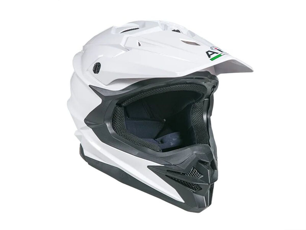 Шлем кроссовый AiM JK803 White Glossy, XXXL