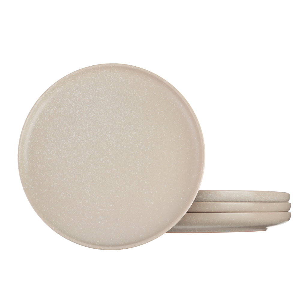 MILLIMI Набор стол.посуды 16пр(тар26см*4, тар20см*4, салатн14см*4, кружка340мл*4) керамика, бежевый