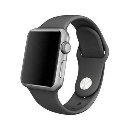 Силиконовый ремешок Apple Watch, 42/44/45, S/M, серый камень