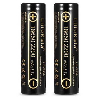 Аккумулятор 18650 -2200mAh LiitoKala Lii-22A с выступом (2шт/уп)