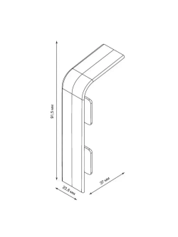 Соединитель для напольного плинтуса Smartprofile Aqua 37 (2шт.)