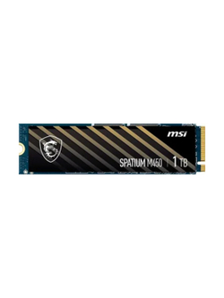 Твердотельный накопитель SSD MSI M.2 2280 1TB SPATIUM M450 Client  S78-440L0M0-P83, PCIe Gen4x4 with NVMe,  3D TLC, R/ W 3400/ 2500