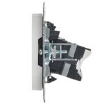BRITE Розетка двойная TV+RJ45 кат.5E РТВ/РК12-БрБ белый IEK