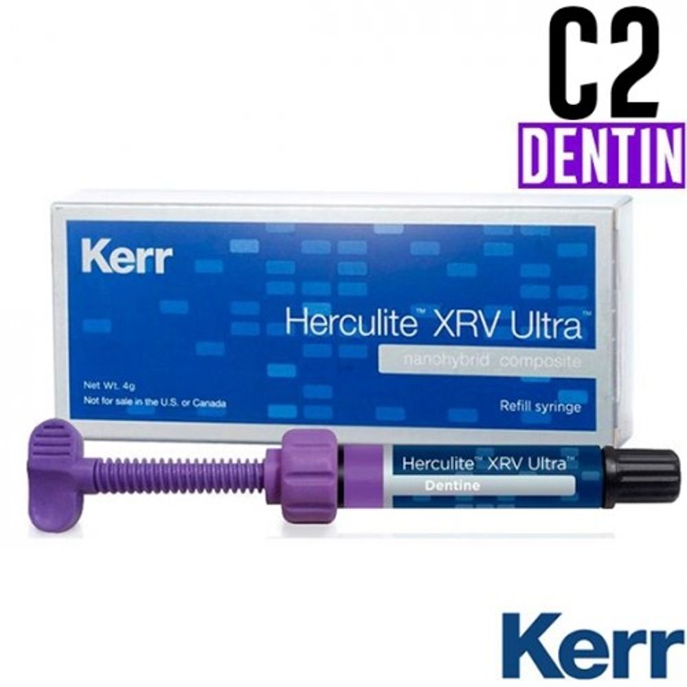 Herculite XRV Ultra Dentine C2 шприц 4гр, наногибридный композит