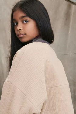 ZARA ШЕРСТЯНАЯ КОРОТКАЯ КУРТКА - LIMITED EDITION, БЕЖЕВЫЙ