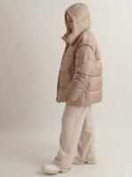Пуховик объемный короткий Unisex с отстегивающимися рукавами