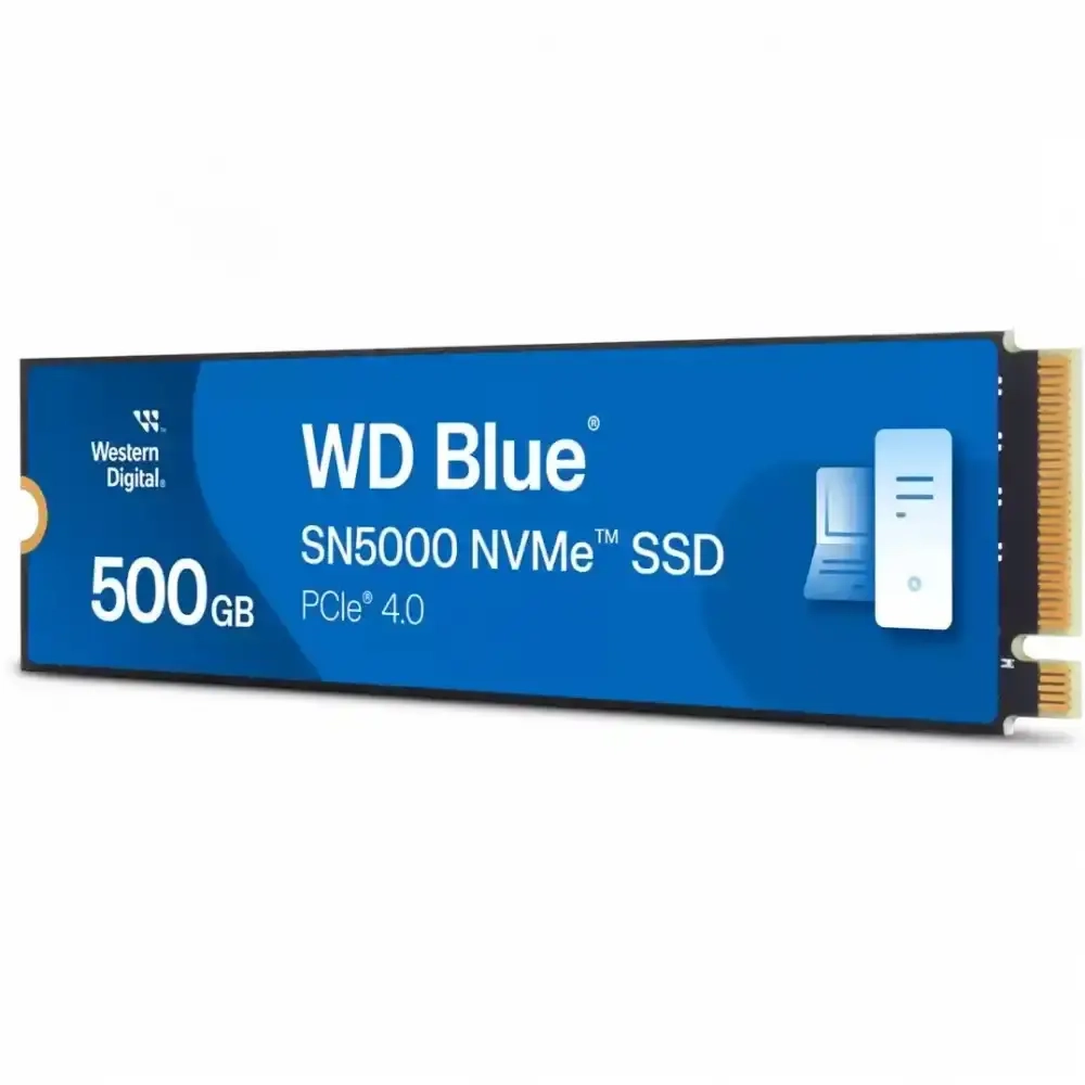 Твердотельный накопитель 500GB SSD WD BLUE SN5000 M.2 2280 NVMe 4.0 R5000MB/s W4000MB/s WDS500G4B0E