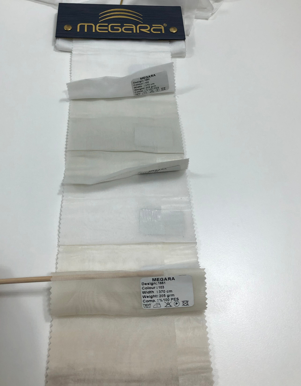 Тюль Megara арт. 1661 (высота 370 см, Турция)