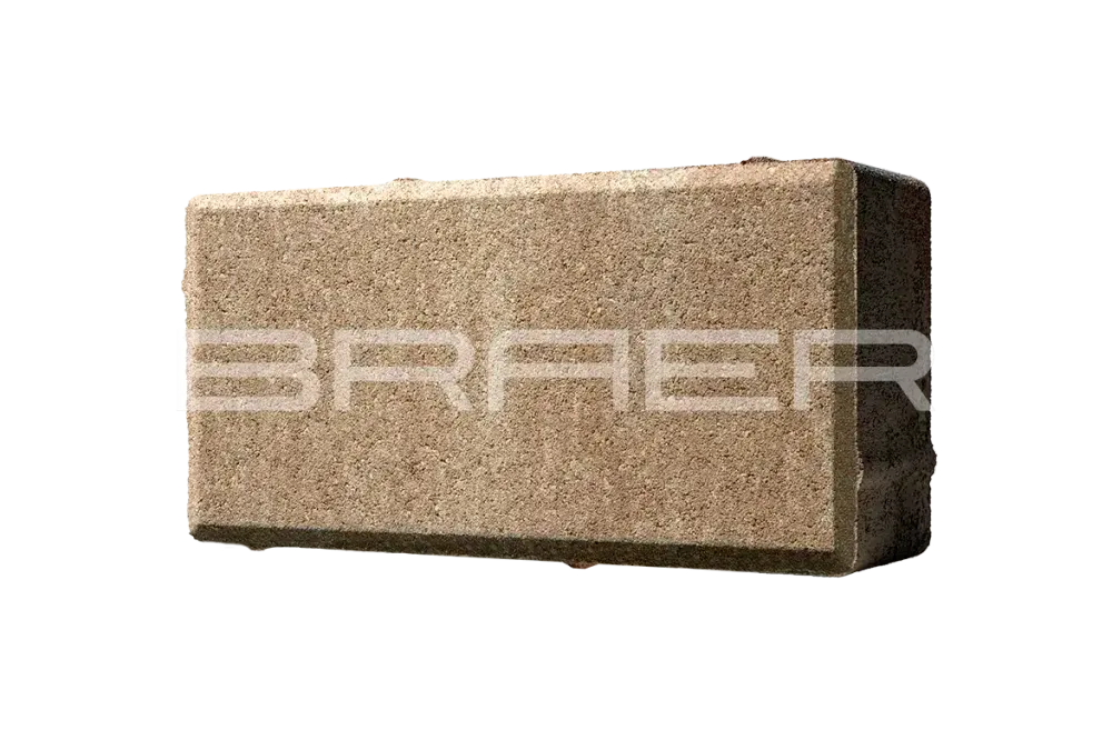 Тротуарная плитка Braer Прямоугольник, Color Mix Миндаль, 40 мм