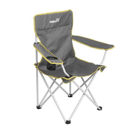 Кресло складное серый/зеленый без чехла (T-HS-96806H-GG-1) Helios (пр-во Тонар)