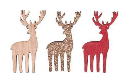 Декоративный элемент "Олень", 2,1 х 5 см