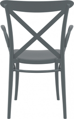 Кресло пластиковое Siesta Contract Cross XL, темно-серый