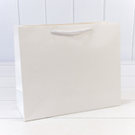 Пакет подарочный 32х26х13см "Фактура" (Белый)
