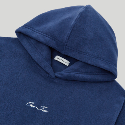Drawstring Hoodie Navy Smoke