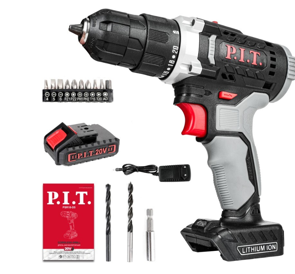 Дрель АККУМ. PSR18-D5 PROMO  (20В,1 Li акк.1,5Ач,30Hм,2ск,быст.заряд.коробка)