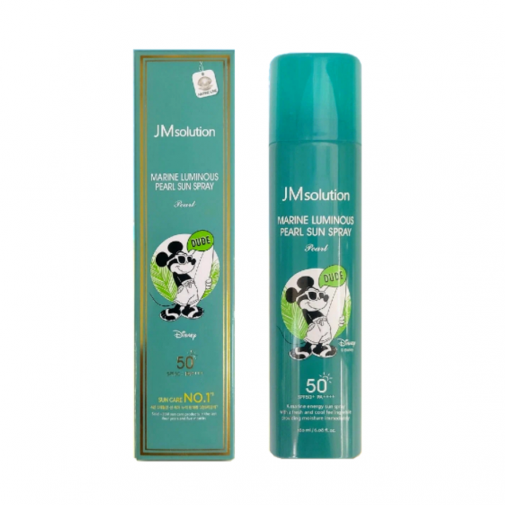 JMSolution Marine Luminous Pearl Sun Spray Pearl (Disney Couple Favorite Mickey Miney) солнцезащитный спрей с экстрактом жемчуга