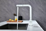 Смеситель для кухни Paulmark Serpentine Se213222-WH белый матовый