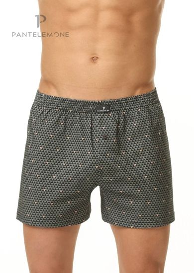 Трусы мужские семейные Pantelemone PMB-412, треугольники серо-зеленые