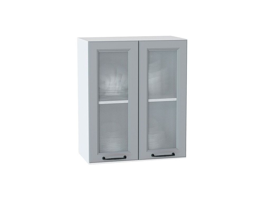 Шкаф верхний с 2-мя остекленными дверцами Ницца