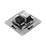 Механизм розетки HDMI+RJ45 (cat5), чёрный Эпика EKF